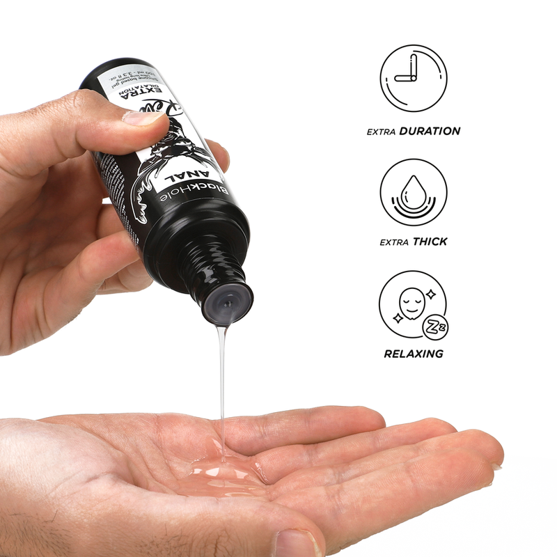 Gel lubrifiant anal, BLACK HOLE, extra dilatare si relaxare, pe baza de silicon, compatibil cu prezervativele, 100 ml - imagine 5