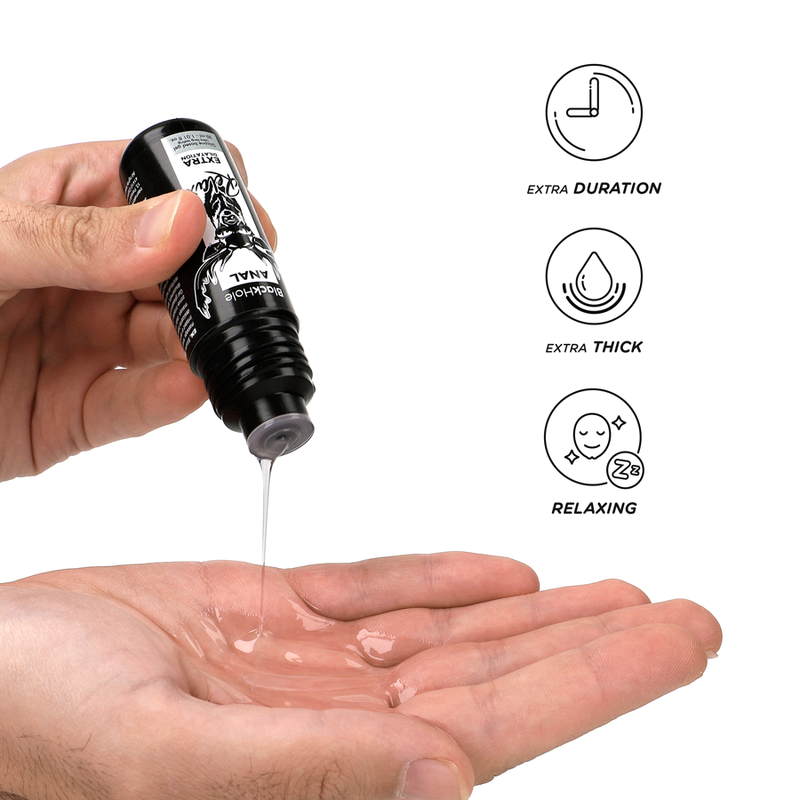 Gel lubrifiant anal, BLACK HOLE, extra dilatare si relaxare, pe baza de silicon, compatibil cu prezervativele, 30 ml - imagine 5