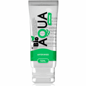 Lubrifiant gel BIOAQUA 100% natural, lubrifiere de lunga durata, pe baza de apa 50 ml, compatibil cu prezervative, jucarii erotice