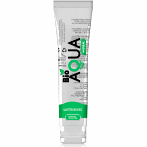 Lubrifiant gel BIOAQUA 100% natural, lubrifiere de lunga durata, pe baza de apa 100 ml, compatibil cu prezervative, jucarii erotice