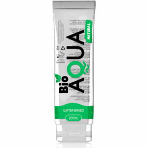 Lubrifiant gel BIOAQUA 100% natural, lubrifiere de lunga durata, pe baza de apa 200 ml, compatibil cu prezervative, jucarii erotice