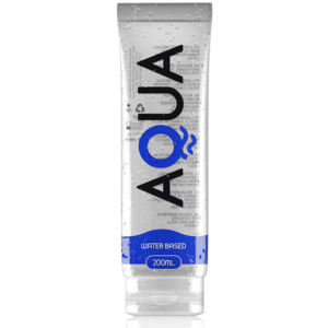 Lubrifiant gel AQUA QUALITY, lubrifiere de lunga durata, pe baza de apa 200 ml, compatibil cu prezervative