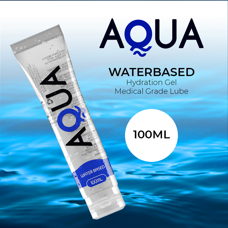 Lubrifiant gel AQUA QUALITY, lubrifiere de lunga durata, pe baza de apa 100 ml, compatibil cu prezervative - imagine 2