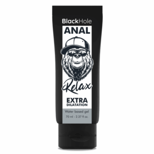 Gel lubrifiant anal BLACK HOLE, extra dilatare, calmant, relaxant, pe baza de apa, 70 ml