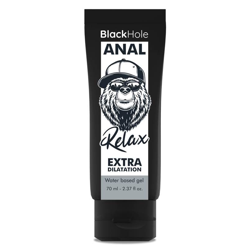 Gel lubrifiant anal BLACK HOLE, extra dilatare, calmant, relaxant, pe baza de apa, 70 ml