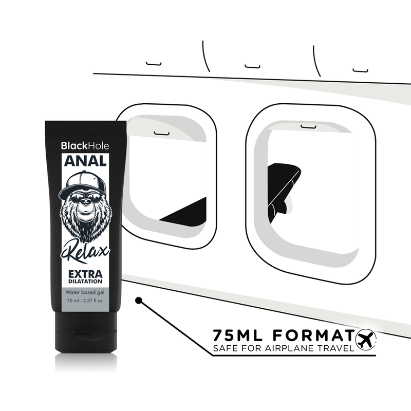 Gel lubrifiant anal BLACK HOLE, extra dilatare, calmant, relaxant, pe baza de apa, 70 ml - imagine 6