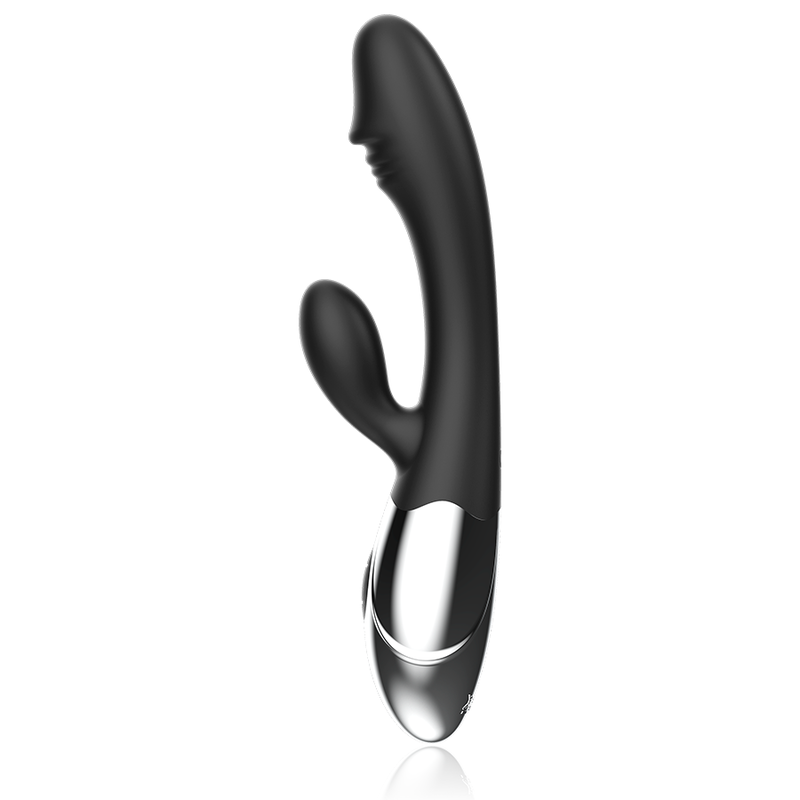 Vibrator stimulare clitoridiana, pentru femei, rezistent la apa, 10 moduri vibrare, din silicon, negru